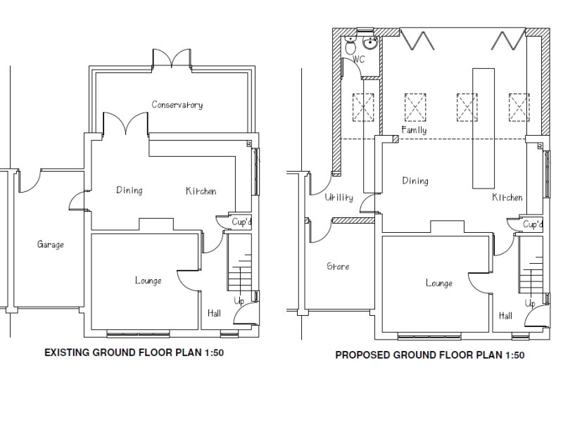extension case study drawings 2